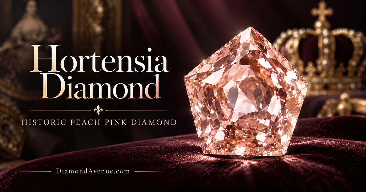 Hortensia Diamond - historic pink diamond of the French Crown Jewels